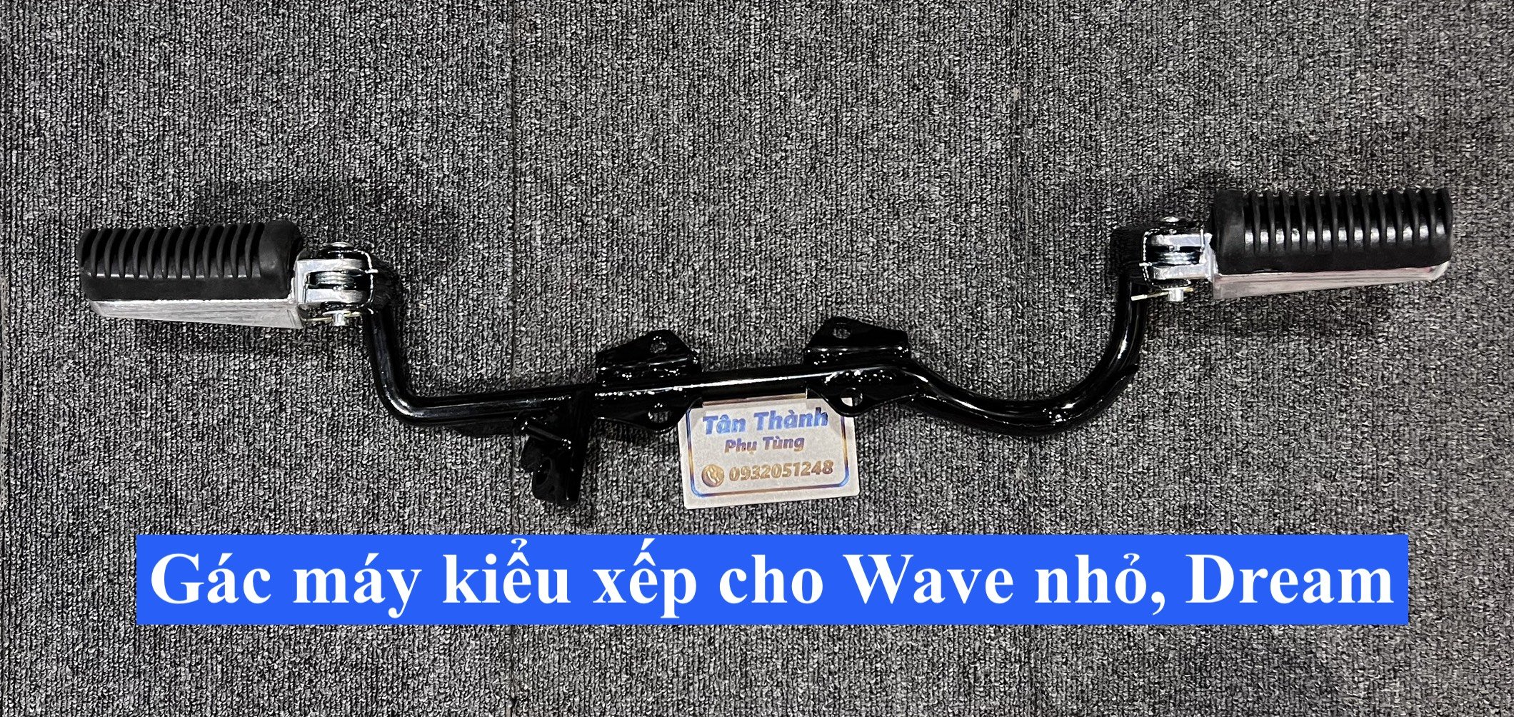 Gác máy kiểu xếp gắn  dành cho Wave nhỏ,ZX, Dream