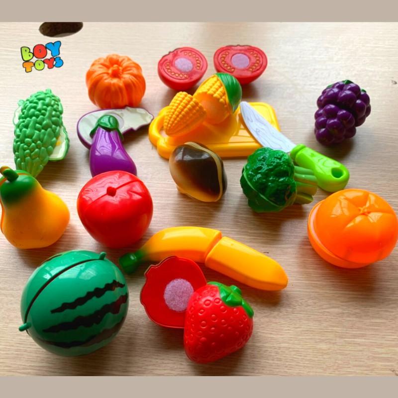 Set rau củ quả, hoa quả đủ loại cho bé thỏa sức đam mê và học cách nấu ăn