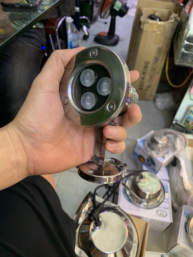 Đèn Led Âm Nước Hồ Cá Koi HuiQi và Bộ đổi nguồn 24V