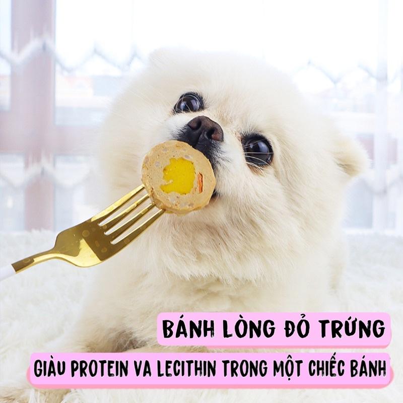 Snack ăn liền cho Chó Mèo thịt viên Gà Rau củ Lòng Đỏ Trứng, gói tiện dụng cho 1 bữa ăn