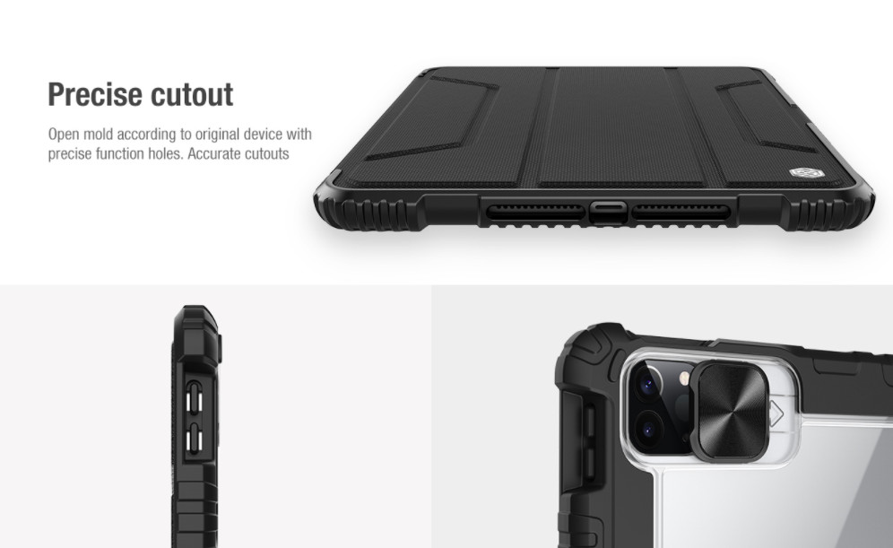 Bao da cao cấp cho iPad Pro 11 hàng chính hãng Nillkin Bumper Leather có nắp bảo vệ camera