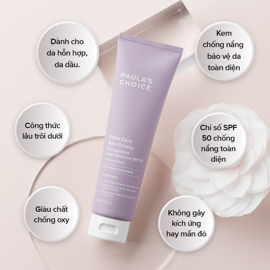 Kem Chống Nắng Paula's Choice Extra Care Non-Greasy Sunscreen