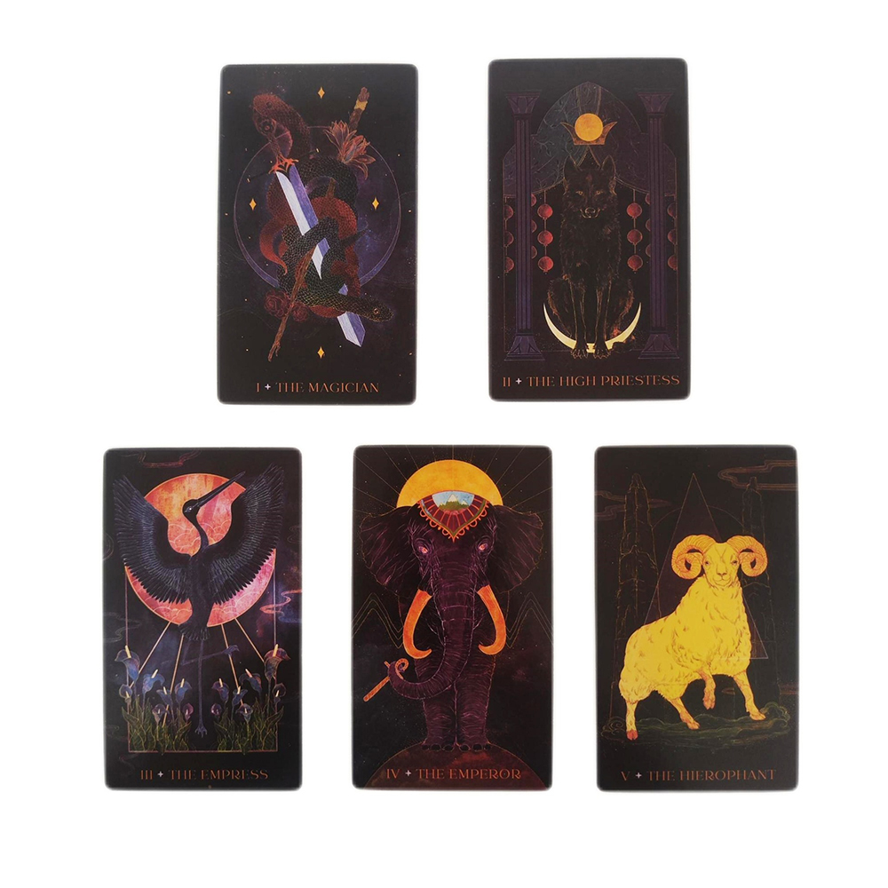 [Size Gốc] Bộ bài Oriens Animal Tarot 78 lá bài 7x12 Cm tặng đá thanh tẩy