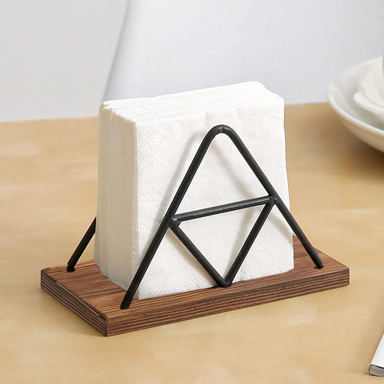 Tabletop Paper Napkin Holder Stand Organizer,Freestanding Tissue Dispenser,Paper Napkin Holder for Picnic Table Party Kitchen Countertops