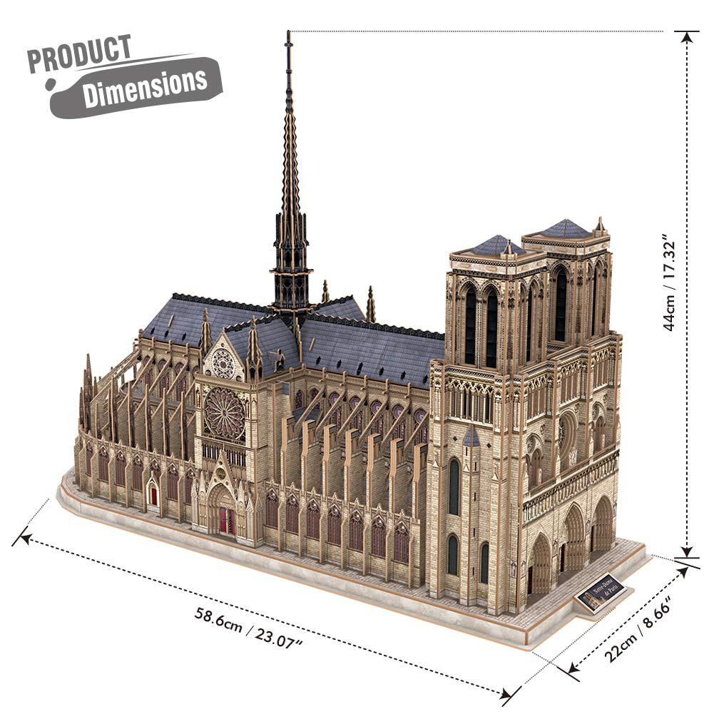 Mô hình giấy 3D - Notre Dame de Paris (MC260h) cực đại