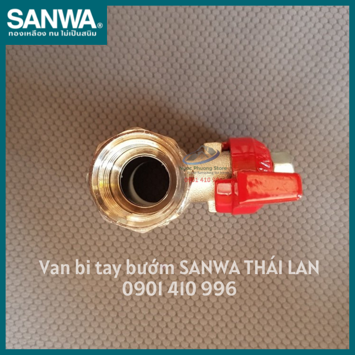 Van bi tay bướm SANWA nhập khẩu Thái Lan Phi 21mm, Phi 27mm - BV15BF