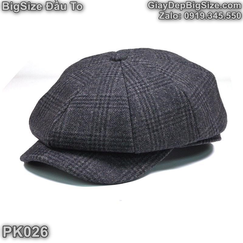 Mũ nồi, nón beret big size cỡ lớn cho nam đầu to (chu vi 61-64cm)