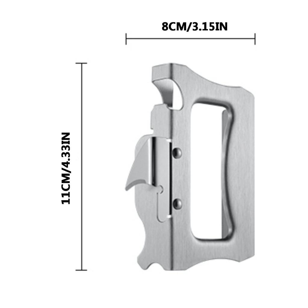Safety Easy Stainless Steel Manual Can Opener Household Kitchen Useful Tools Professional Can And Bottle Easy Opener Side Cut