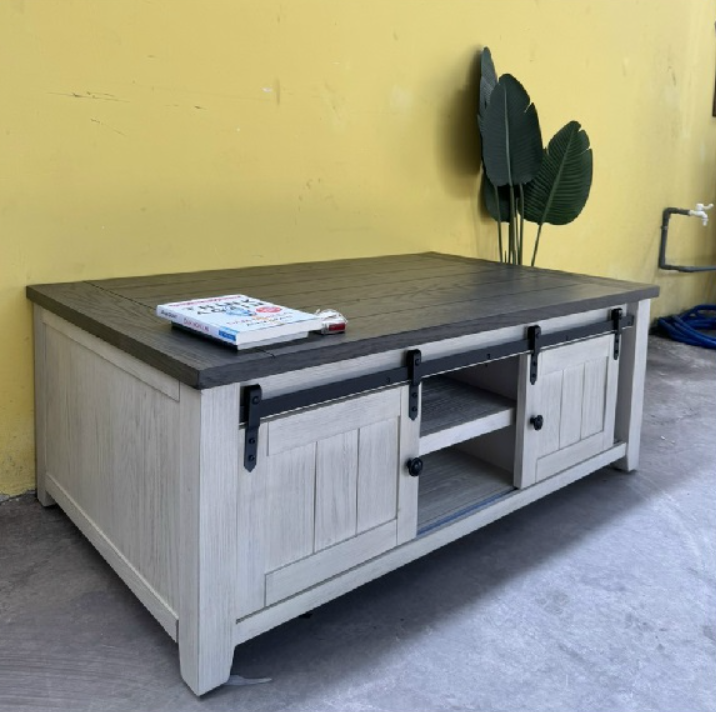 Bàn trà sofa 2 cửa lùa sang trọng Tundo KT Ngang 127 x Sâu 76 x Cao 48cm