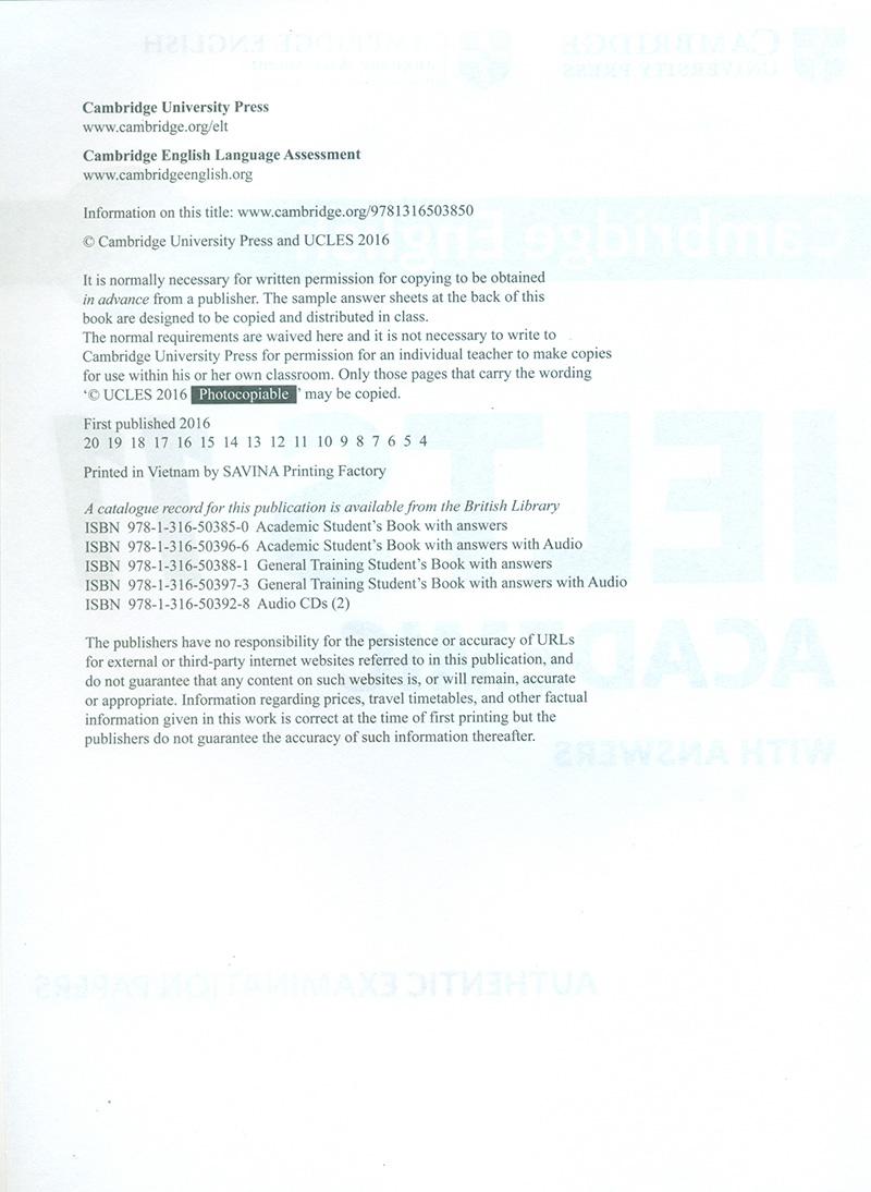 Cambridge IELTS 11 Academic