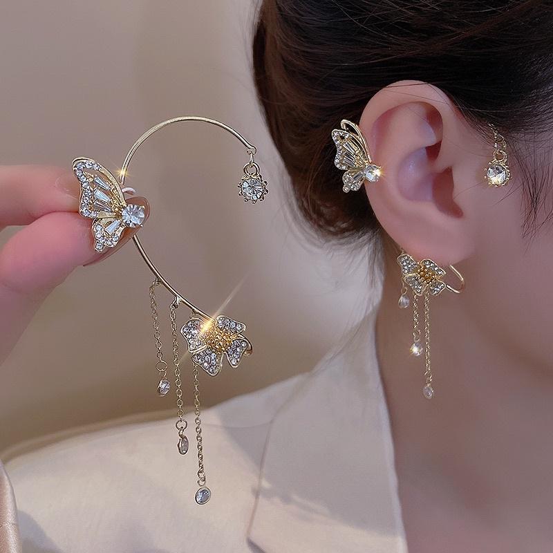 Khuyên Tai Bông Tai Móc Viền Tai Hoa Đẹp Ring House
