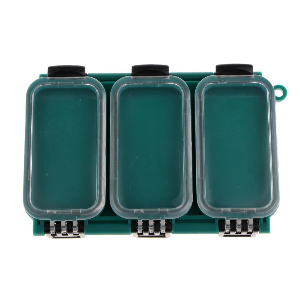 Double Sides Storage Boxes Fishing Accessories Box with 6 Compartments