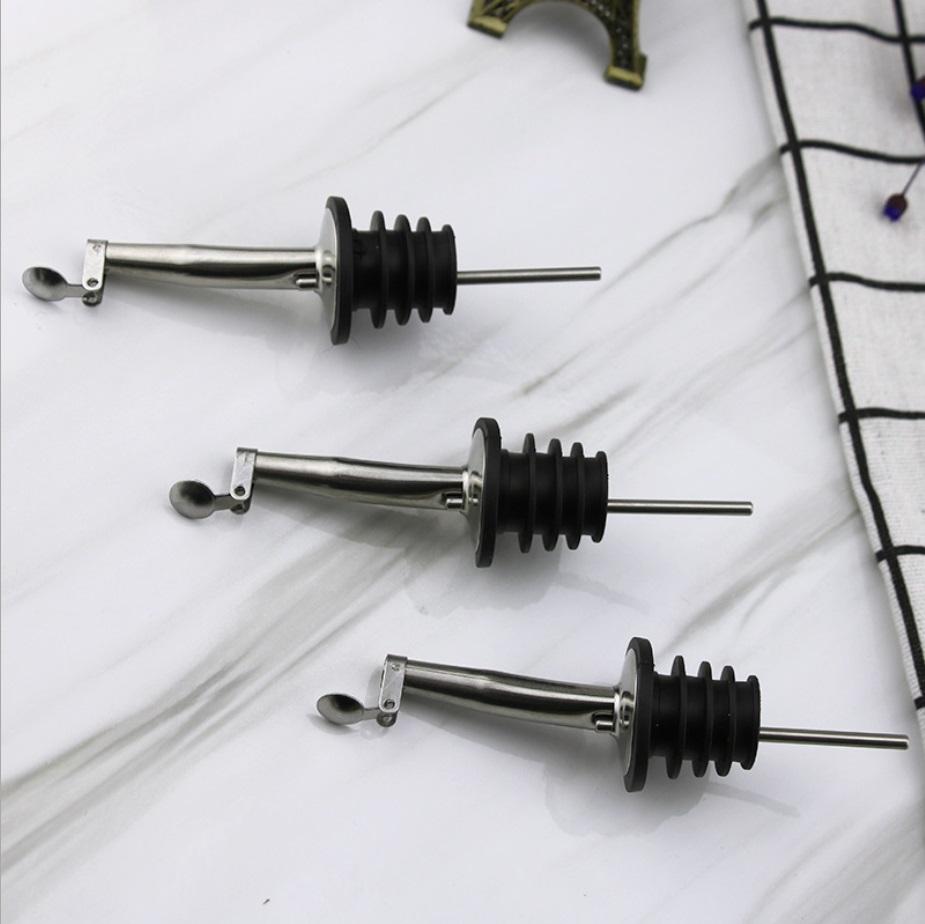 Combo 5 vòi rót rượu, dầu ăn đa năng Inox 304 DandiHome có nắp đậy