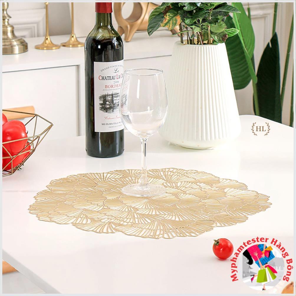 THẢM PVC DECOR TRANG TRÍ BÀN ĂN HÌNH HOA 2022 | Khăn trải bàn ăn chất liệu PVC chống trơn chống cháy 2022 HOA BỈ NGẠN