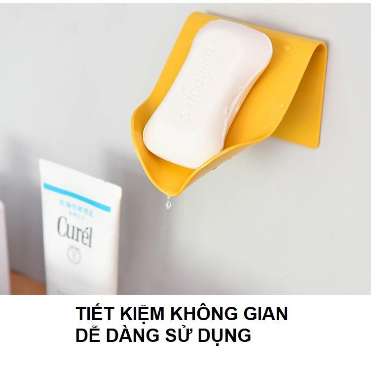 Kệ xà phòng dán tường kiểu Nhật Khay xà phòng dán tường nhựa PP siêu bền