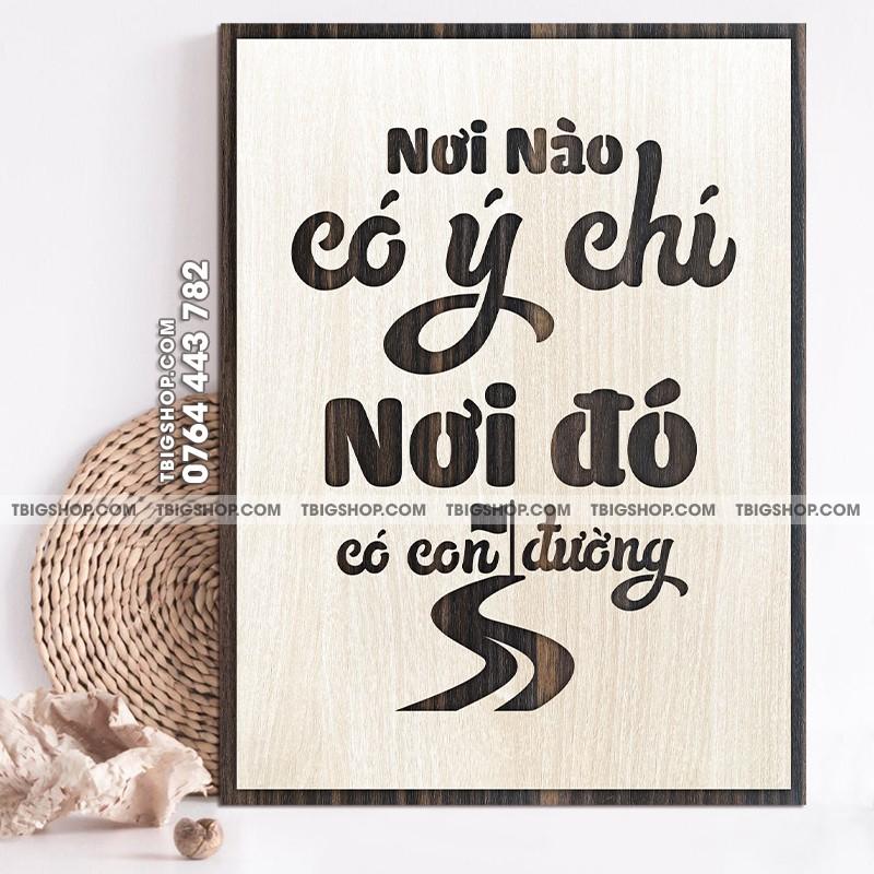 Mẫu tranh "nơi nào có ý chí nơi đó có con đường" - Tranh tạo động lực treo tường trang trí văn phòng