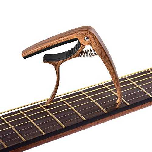 Capo Nâng Tone - Kẹp Cần Đàn Guitar Acoustic JX-05 (Kèm 3 Pick Gảy )