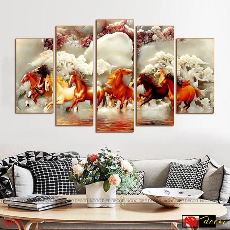 Bộ tranh 5/ tranh tráng gương 3d cao cấp/tranh phòng khách/tranh phòng ngủ/tranh cầu thang