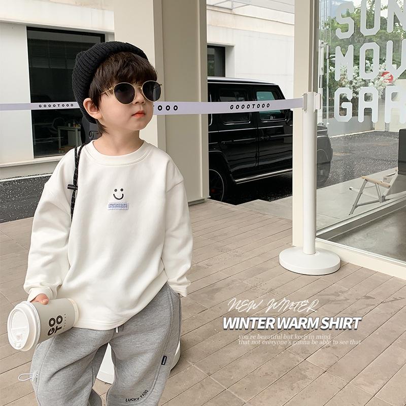 Áo sweater mặt cười cute cho bé A958