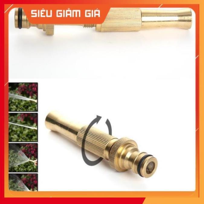 Bộ dây vòi xịt nước rửa xe, tưới cây . tăng áp 3 lần, loại 15m 206587 đầu đồng, cút đồng, + tặng mở chai