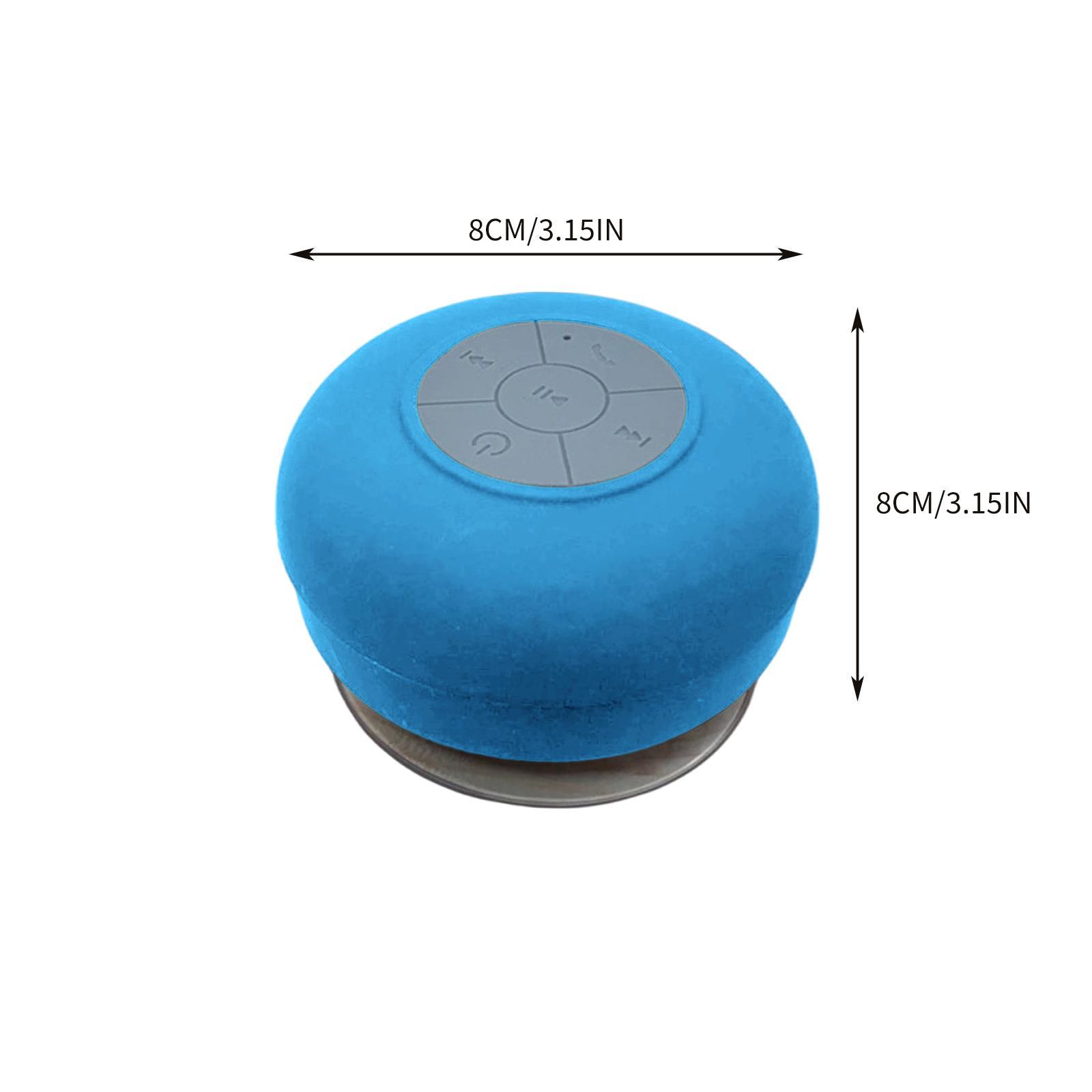 Portable Bluetooth Speaker Shower Waterproof with Suction Cup Outdoor