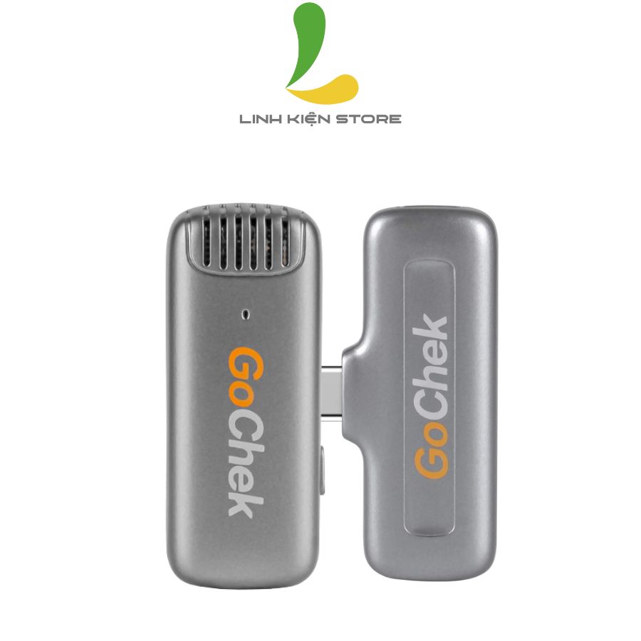 Micro thu âm không dây GoChek A01 Pro - Thiết bị ghi âm cổng cắm Type C công nghệ 2.4G hỗ trợ hệ điều hành Androidd - Hàng nhập khẩu