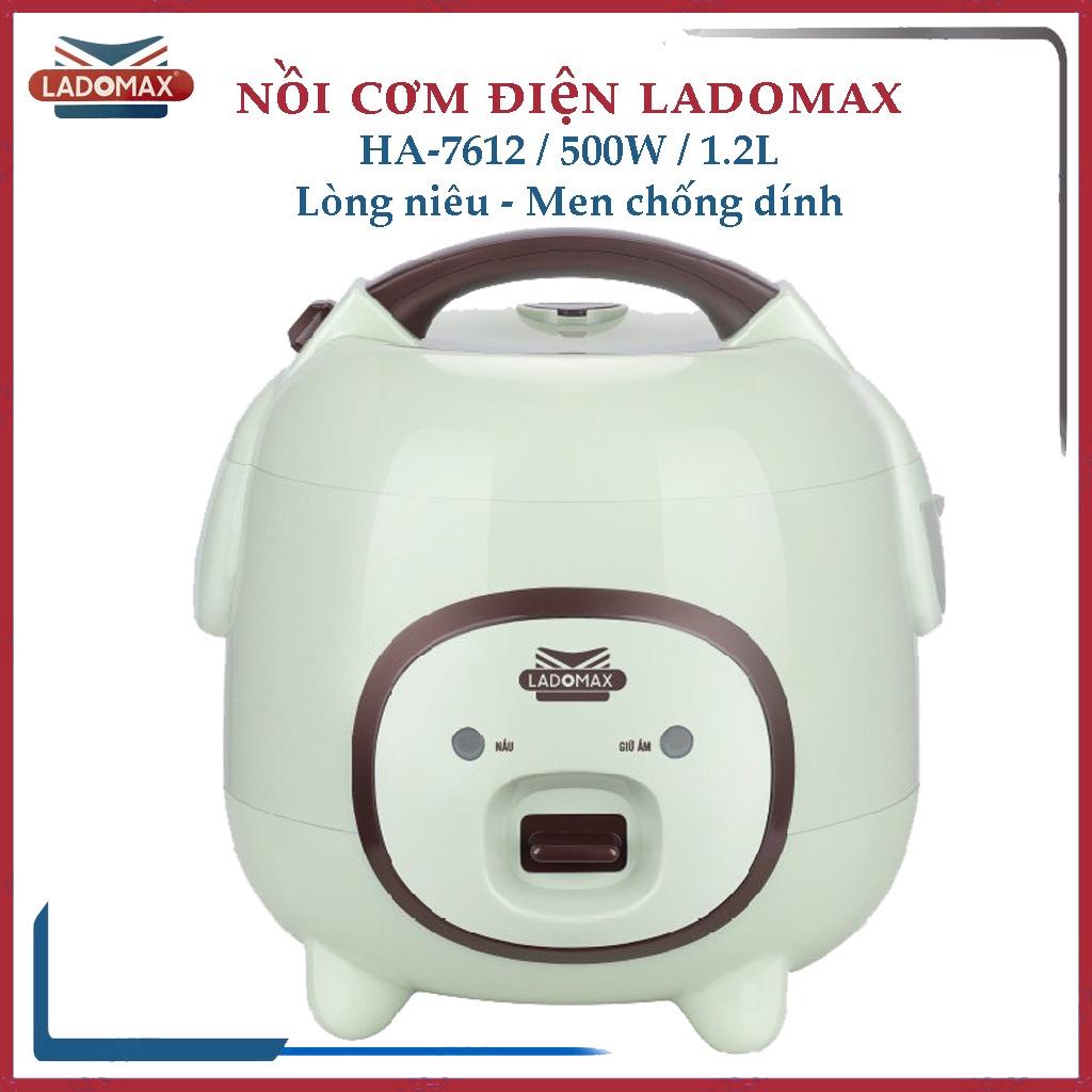 Nồi cơm điện Ladomax HA-7612 - Dung tích 1.2L, Lòng niêu chống dính - Công suất 500W - Hàng chính hãng