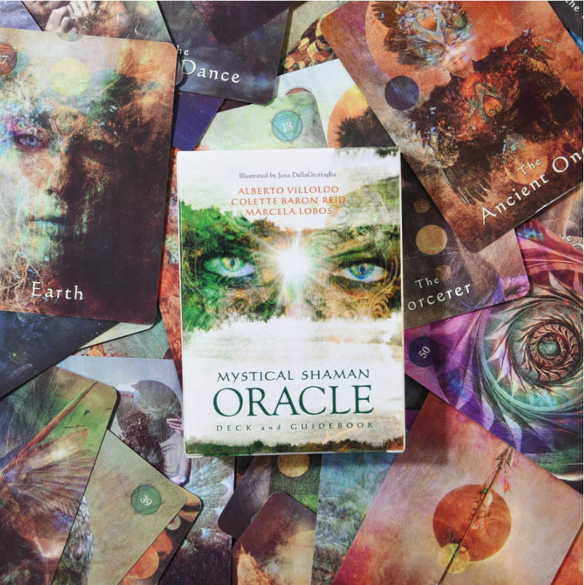 Combo Bộ Bài Bói Mystical Shaman Oracle Cards Tarot Cao Cấp Bản Đẹp và Túi Nhung Đựng Tarot và Khăn Trải Bàn Tarot