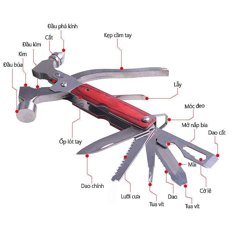 Búa Thoát Hiểm Đa Năng Tiện Dụng R7111A