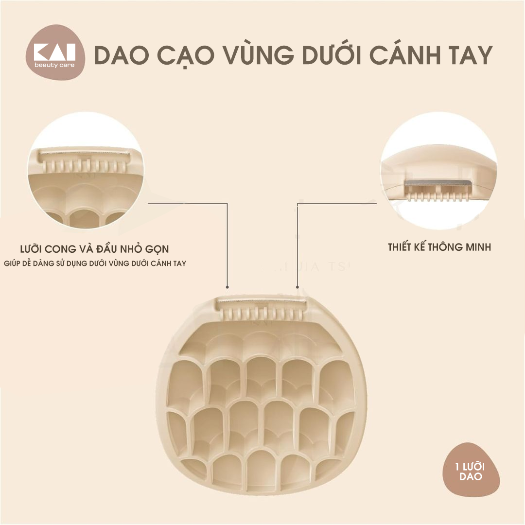 Dao Cạo Vùng Dưới Cánh Tay KAI Miness GA-0133 (1 Hộp 1 Cái)