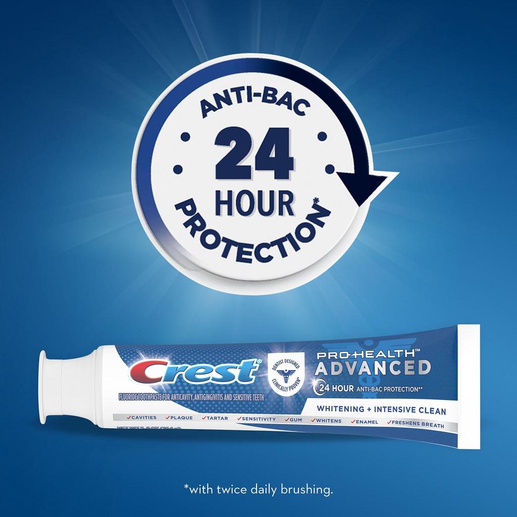 KEM ĐÁNH RĂNG - TRẮNG SÁNG &amp;amp; SẠCH SÂU Crest Pro-Health Advanced Whitening + Intensive Clean Toothpaste, 164g (5.8 oz)