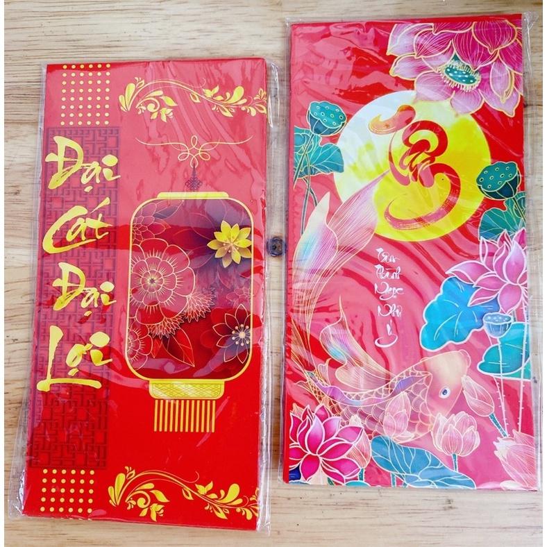 Bao Lì Xì Tết Đỏ Dày Dặn Mẫu Đẹp Phù Hợp Dùng Lì Xì Ngưới Lớn, Trẻ Nhỏ,…