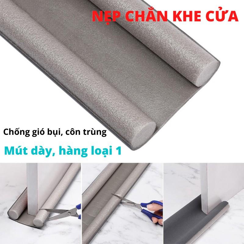 Nẹp Xốp Chặn Khe Cửa Chống Ồn, Chắn Gió, Chặn Côn Trùng, Chống Kẹt Tay Chân Bé  Ron To, Ôm Chặt Cửa