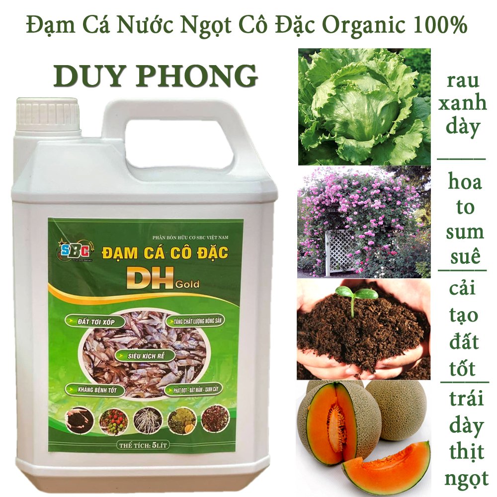 10 Lít Phân Bón Hữu Cơ, Dịch đạm cá nước ngọt cô đặc, an toàn cho hệ sinh thái-76125