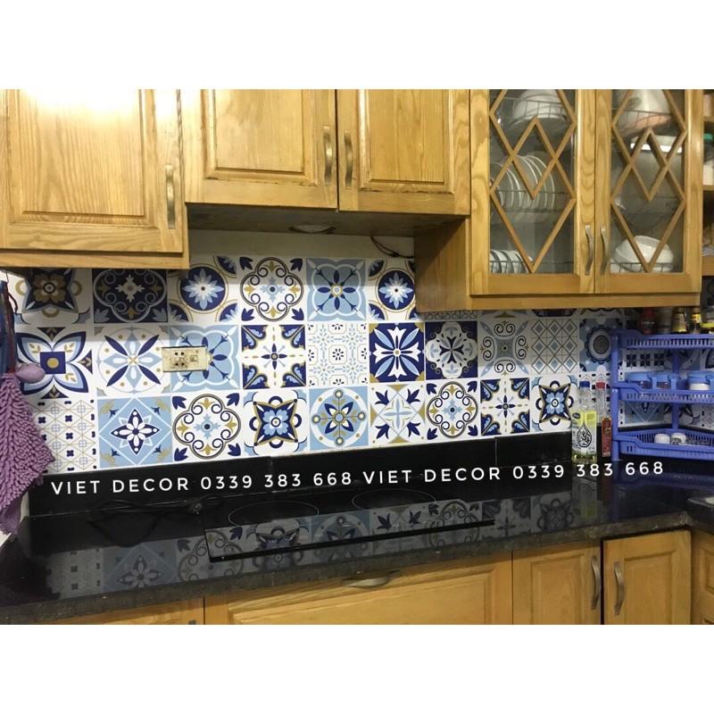 Decal Gạch Bông Set 30 ô 20x20cm - Decal dán tường Trang trí nhà cửa