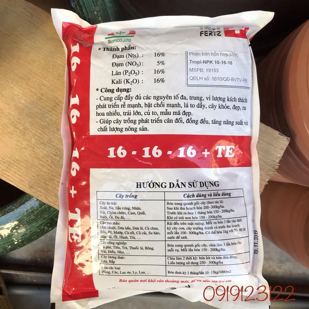 Phân bón Premium 16 -16 -16 túi 1kg