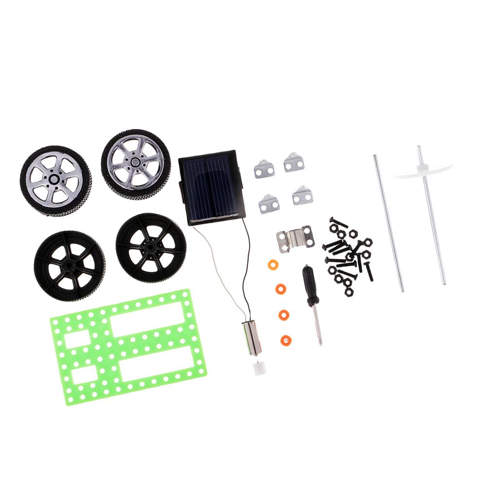 DIY Solar Powered Xe Xe Trẻ Em Trẻ Em Khoa Học Đồ Dùng Giáo Dục Đồ Chơi