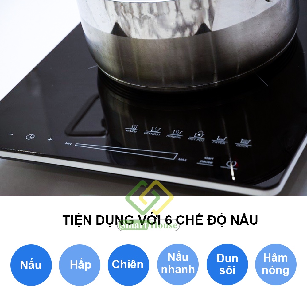 Bếp Điện Từ Đơn Perfekt PE0223 1800W Điện/Cảm Ứng Từ/ Hồng Ngoại Hàng Chính Hãng