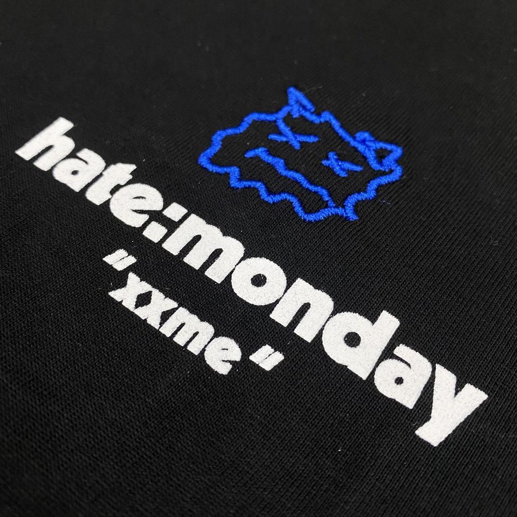 Áo thun XXME họa tiết Hate monday cao cấp màu đen - BLACK / WHITE / DARKGREEN