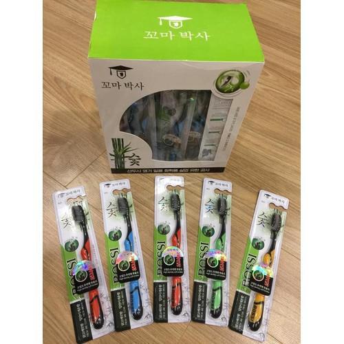 1 Bàn Chải Đánh Răng Than Tre Hoạt Tính BOSSI Siêu Mềm Giảm Ê Buốt Nhập Khẩu Hàn Quốc