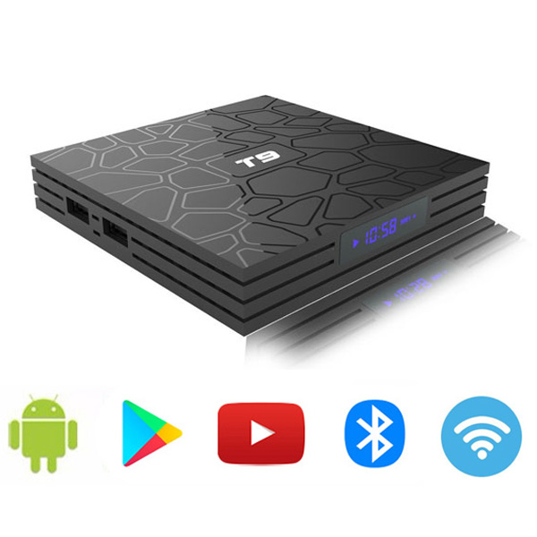 Thiết bị android T9 có điều khiển giọng nói và cử chỉ Ram 4G, Rom 32G, Bluetooth cài sẵn bộ ứng dụng giải trí miễn phí vĩnh viễn