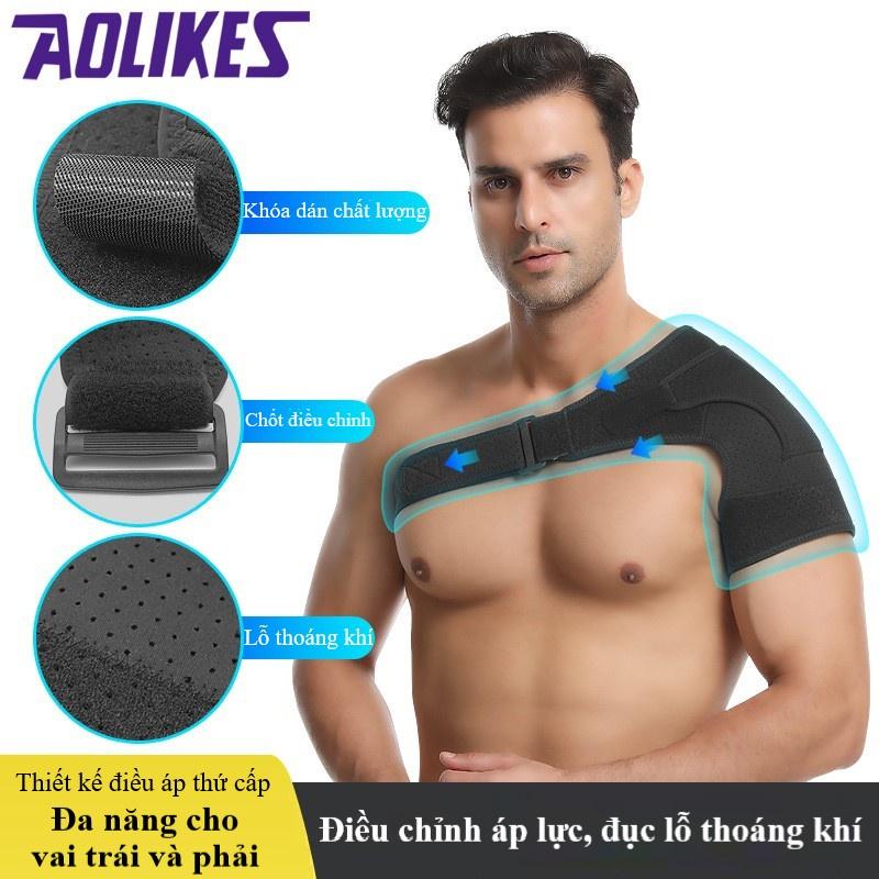 Đai cố định khớp vai AOLIKES A-1692 bảo vệ, cố định khớp xương vai sport shoulder support