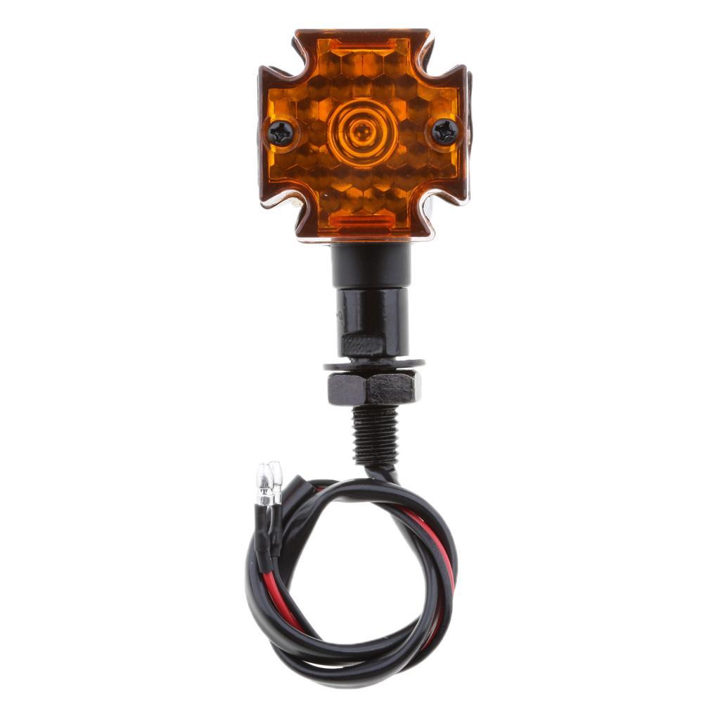 Pair Amber Light for Motorcycle Front Rear  Indicator Bulb