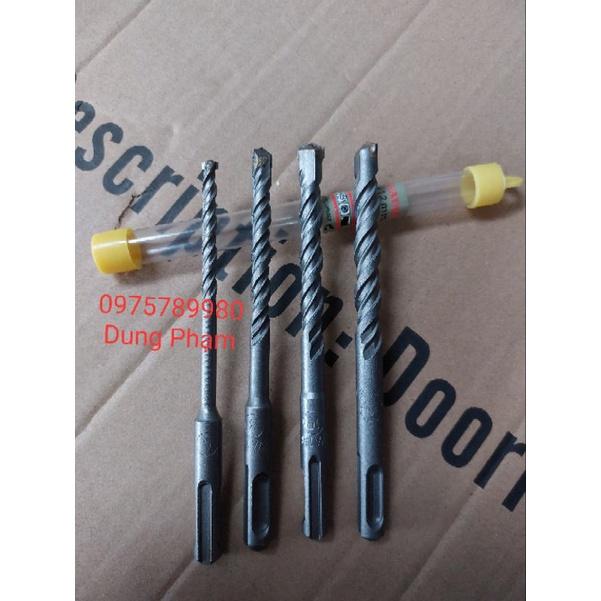 Mũi khoan bê tông chuôi gài đủ size 6,8,10,12li dài 160mm