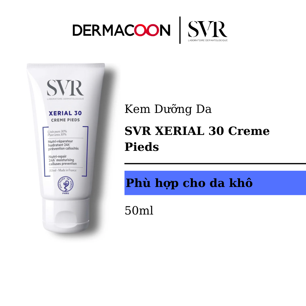 Kem Dưỡng Dành Cho Da Rất Khô Và Nứt Nẻ Ở Bàn Chân SVR XERIAL 30 Creme Pieds 50ml