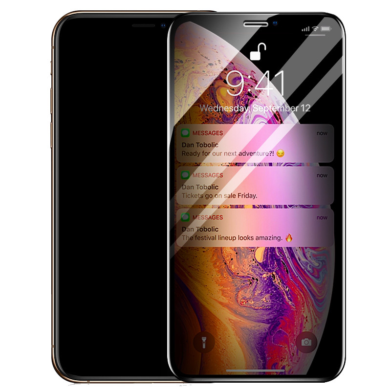 Miếng dán kính cường lực 3D chống nhìn trộm cho iPhone XR / iPhone 11 6.1 inch hiệu ANANK - Hàng chính hãng