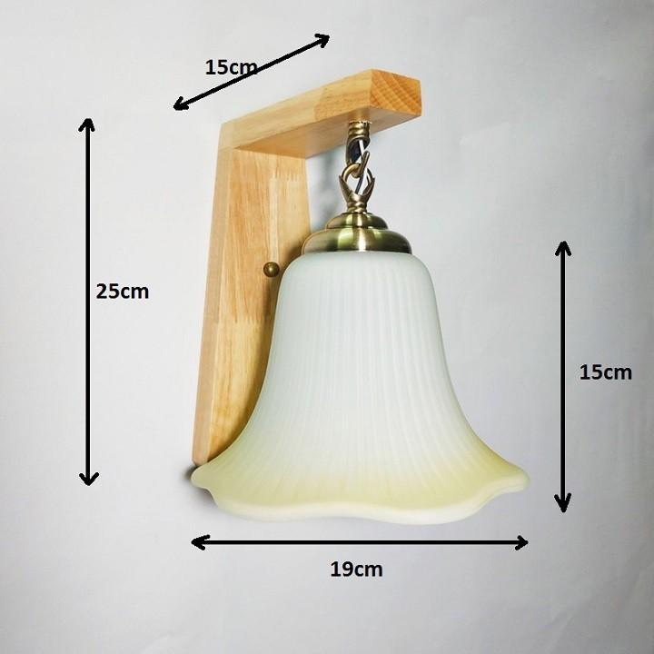Đèn tường cầu thang hình hoa loa kèn, đèn gắn tường, đèn trang trí, đèn decor C5095 tặng kèm bóng led