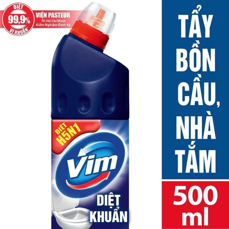 Nước Tẩy Bồn Cầu Vim Diệt Khuẩn 500ml - Xanh Biển