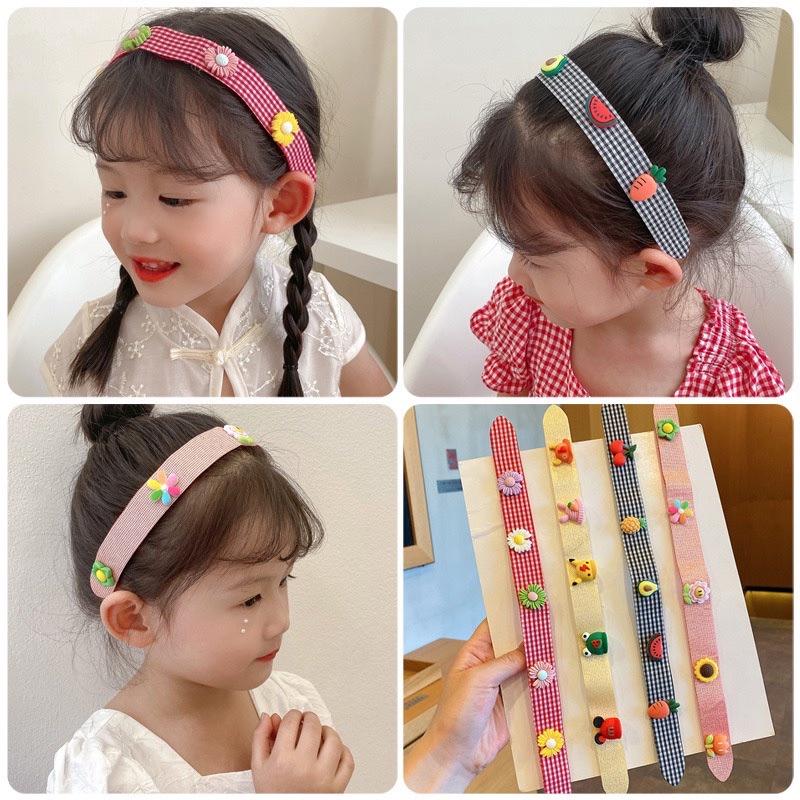 Bờm Nơ Dán Mái Màu Pastel Hàn Quốc Freesize Cho Bé 1-10 Tuổi