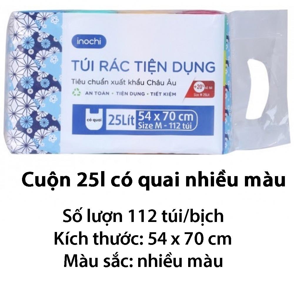 Túi rác 4 cuộn có màu tiện dụng Soji inochi